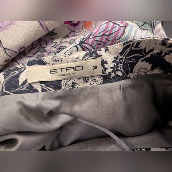 Etro Floral Midi Circle Skater Skirt - Picture 6 of 7